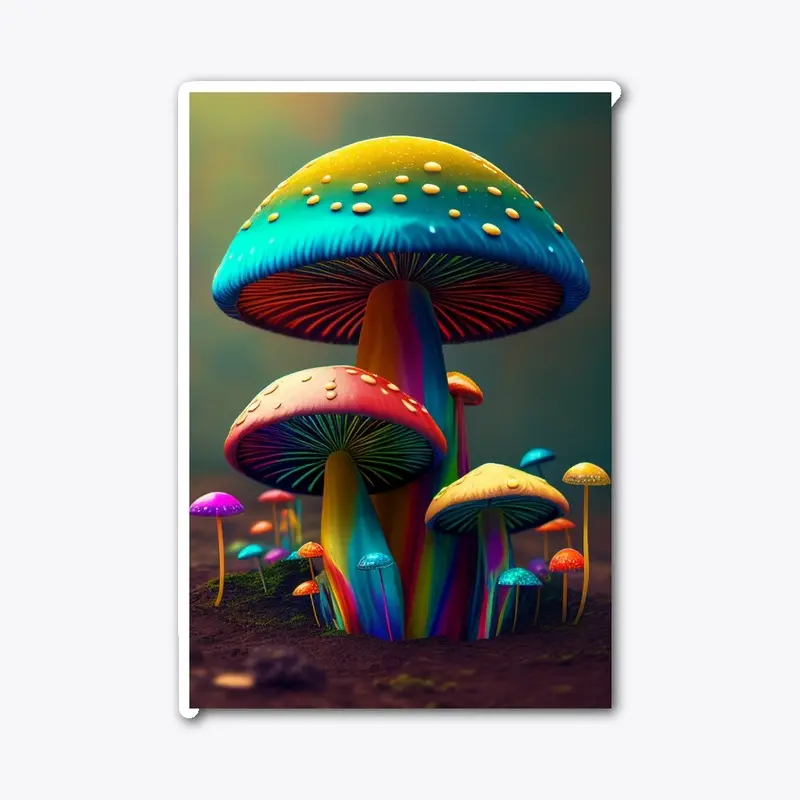 Rainbow Mushrooms